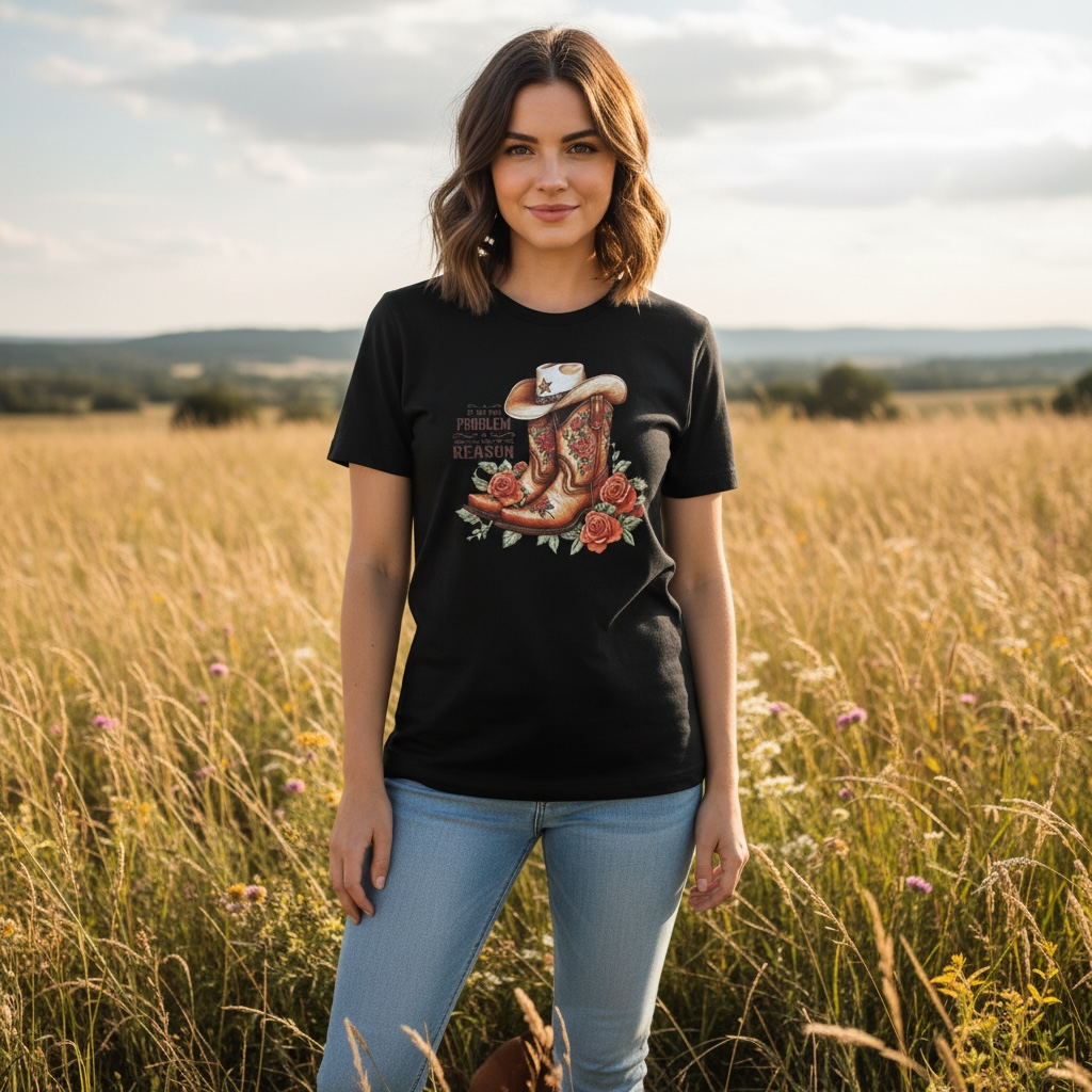 If I'm the Problem Boots Tee