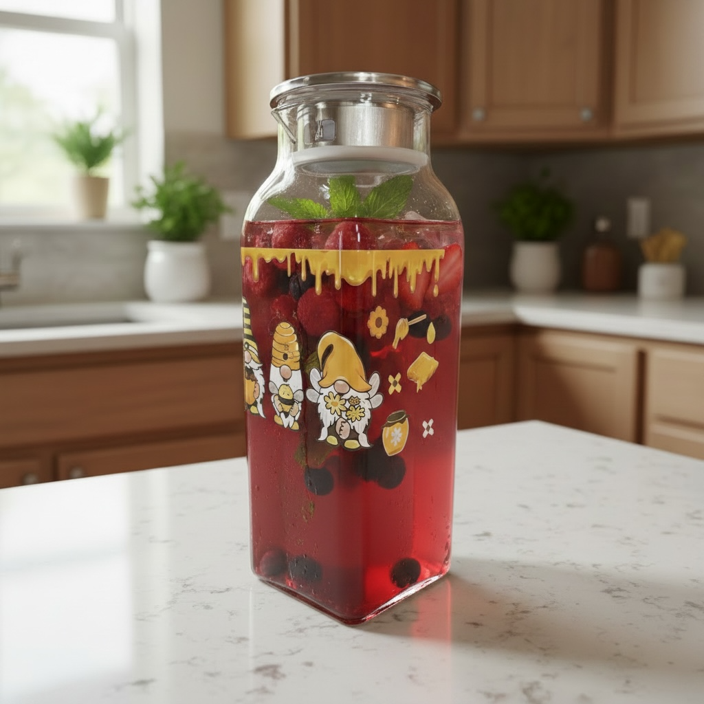 Gnome Honey Glass pitcher