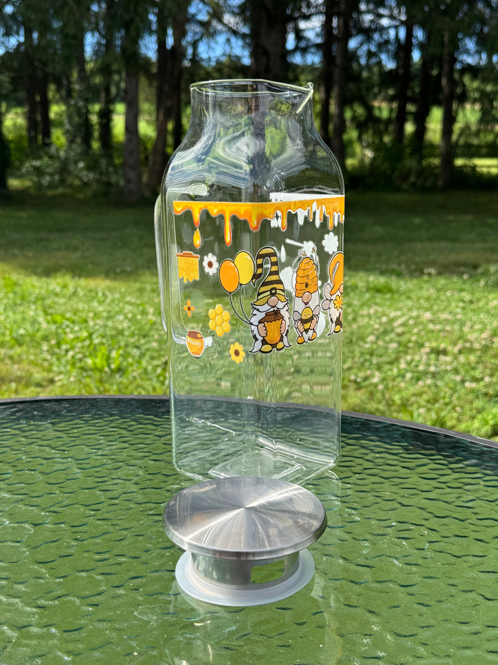 Gnome Honey Glass pitcher