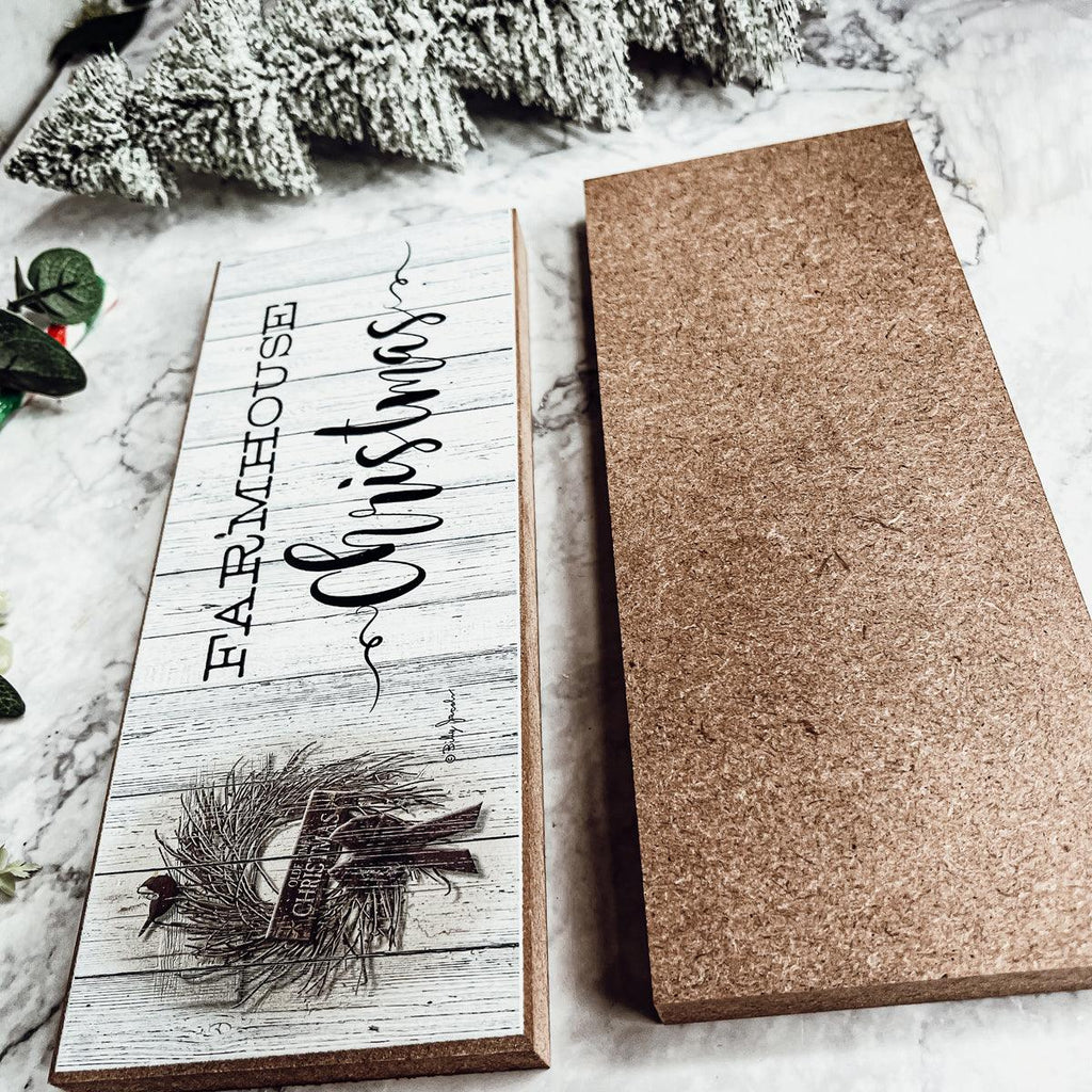 Rustic Christmas sign for farmhouse holiday decor