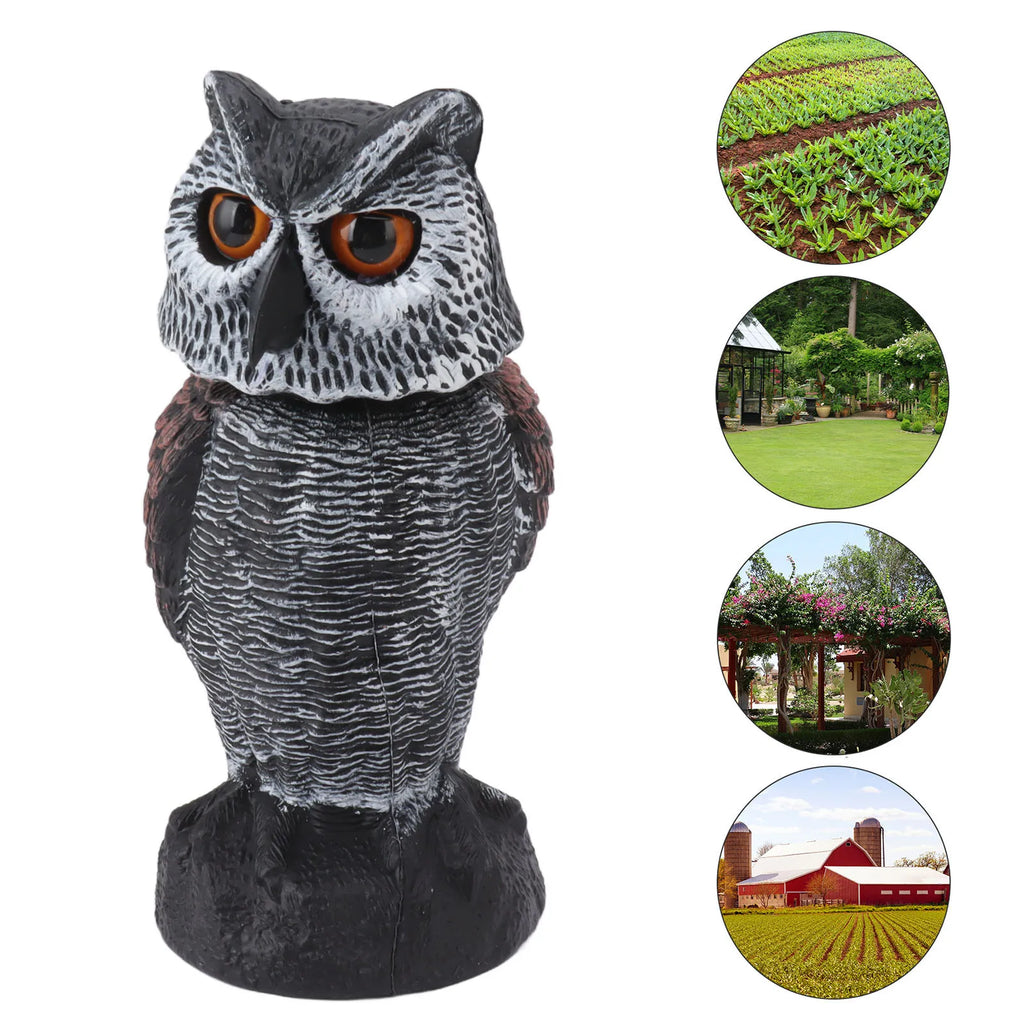 Moving-head owl garden accent