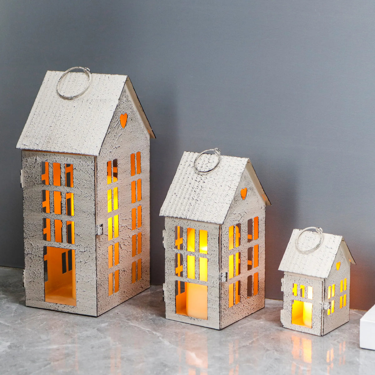 Decorative house lanterns for farmhouse decor