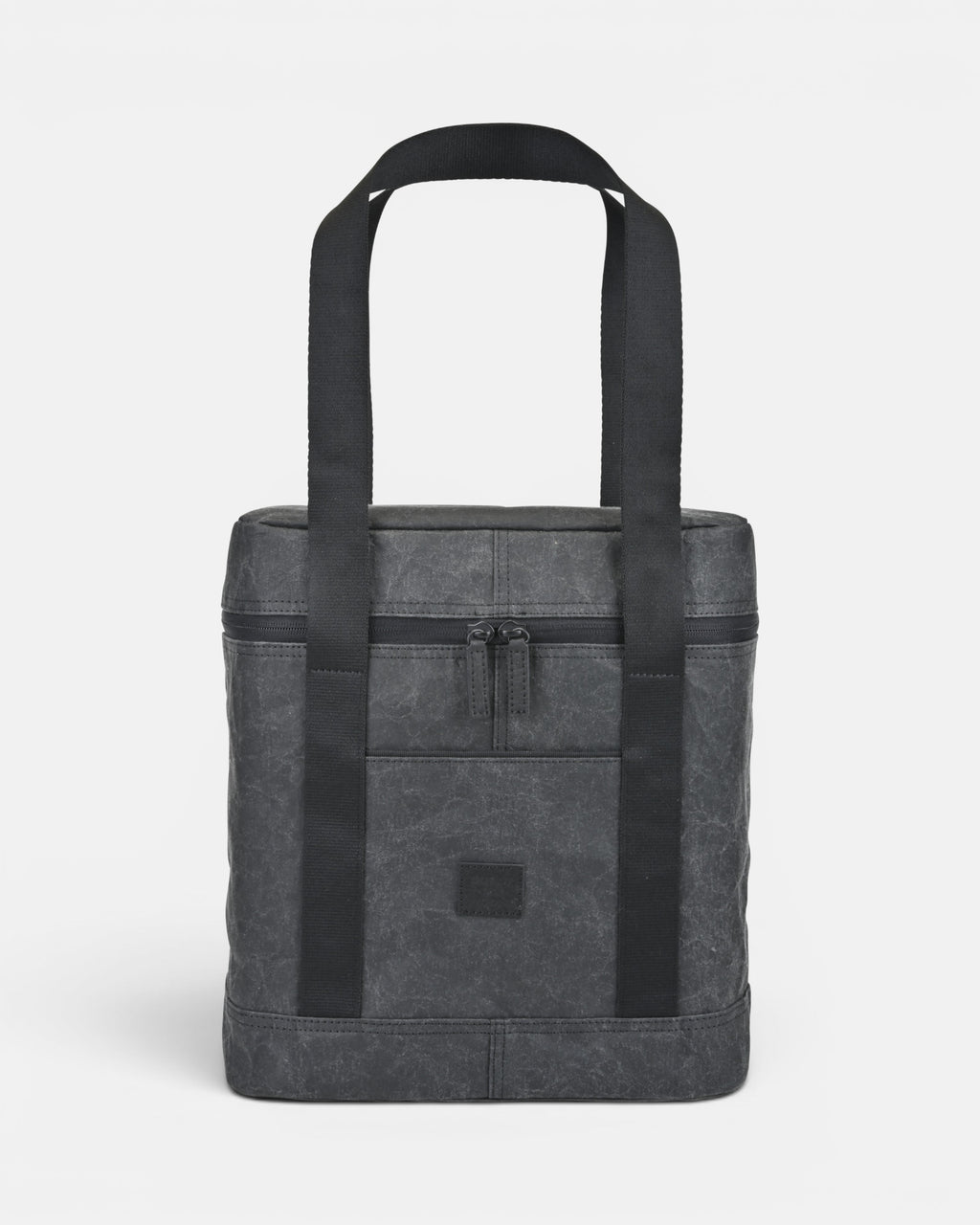 Walrus insulated picnic cooler in ebony, front view